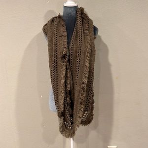 Olive green infinity scarf